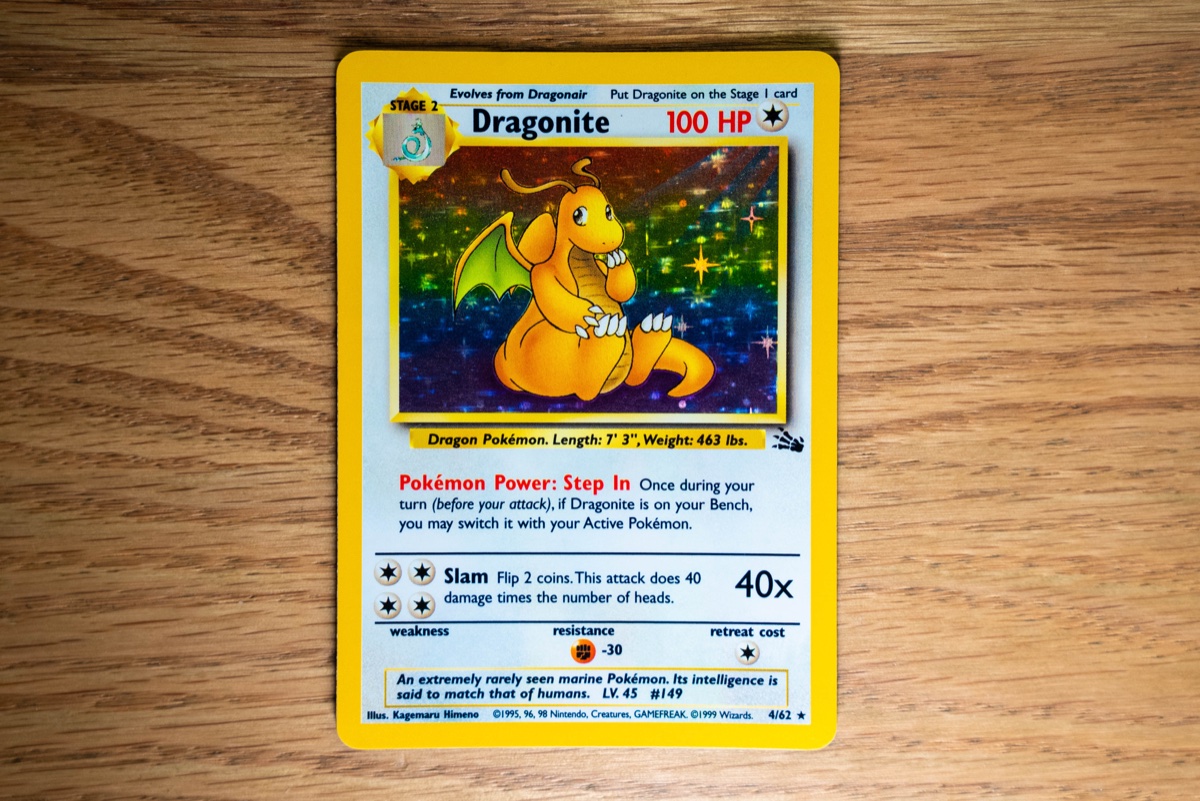 Dragonite Fossil Holo